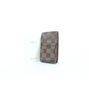 Louis Vuitton Damier Ebene Mobile Etui Cigarette or Phone Case 12lz1002