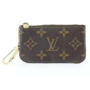Louis Vuitton Monogram Key Pouch Pochette Cles Keychain 217lvs210