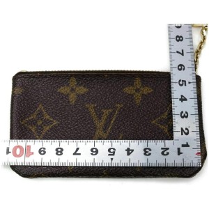 Louis Vuitton Monogram Key Pouch Pochette Cles Keychain 861229