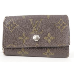 Louis Vuitton Monogram 6 Key Holder Case Wallet 6LK1129