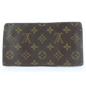 Louis Vuitton Monogram Checkbook Card Holder Wallet 18lk0128