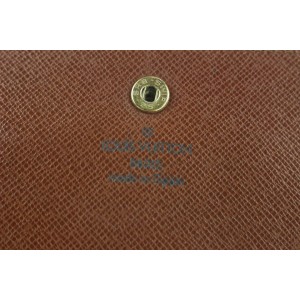 Louis Vuitton Monogram Etui Paper Flap Wallet 262lvs216