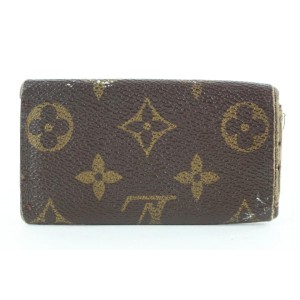 Louis Vuitton Monogram Multicles 4 Key Holder Wallet Case 9lk0122