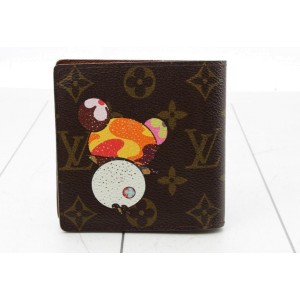 Louis Vuitton Limited Rare Panda Bifold Wallet Multiple Slender Marco 860566