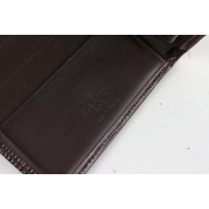 Louis Vuitton Moka Brown Epi Leather Slender Multiple Marco Florin Wallet 526lvs610