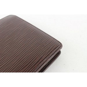 Louis Vuitton Moka Brown Epi Leather Slender Multiple Marco Florin Wallet 526lvs610