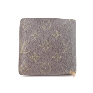 Louis Vuitton Monogram Bifold Men's Wallet Marco Florin Multiple Slender 1LK1129