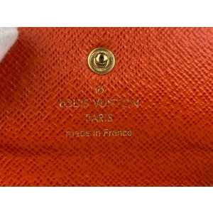 Louis Vuitton Pochette Cles Monogram Orange Black in Canvas with Orange/ Black - US