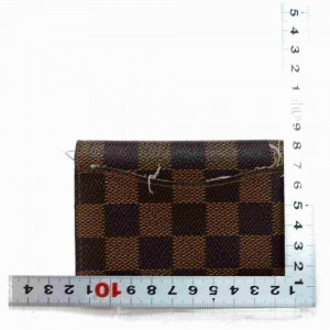 Louis Vuitton Damier Ebene Card Case Organizer De Poche Wallet Holder 860362