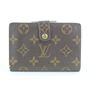 Louis Vuitton Monogram Porte Monnaie Viennois Bifold Wallet Snap Compact 14lvs113