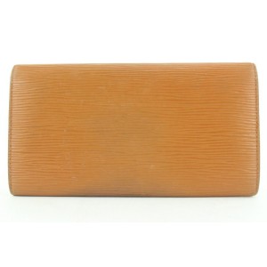 Louis Vuitton  Brown Epi Leather Long Sarah Wallet 2ld0121