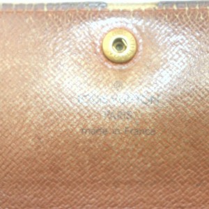 Louis Vuitton Monogram Long Sarah Wallet Pochette Monnaie Credit 862263