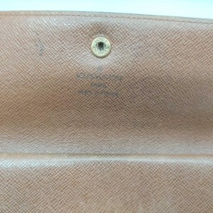 Louis Vuitton Monogram Long Sarah Wallet Porte Tresor International 861588