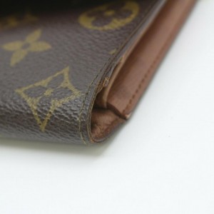 Louis Vuitton Monogram Trifold Long Sarah Wallet Porte Tresor International 861437
