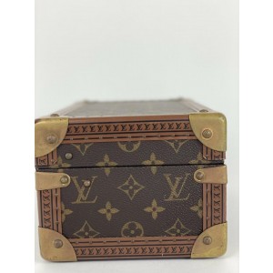 Louis Vuitton Rare Conffret Tresor 24 Monogram Box Jewelry Boite Trunk Case 1LA419