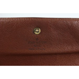 Louis Vuitton Monogram Porte Tresor Trifold Sarah Flap Wallet 1LV1013
