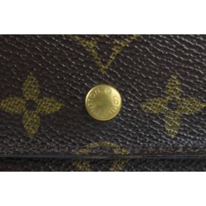 Louis Vuitton Monogram Porte Tresor Trifold Sarah Flap Wallet 1LV1013