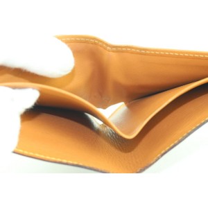 Louis Vuitton Brown Vachetta Nomade Leather Bifold Wallet Mens Slender Marco 96lvs42