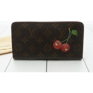 Louis Vuitton  Limited Rare Monogram Cerise Cherry Zippy Wallet Cherries 860580
