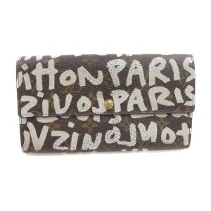 Louis Vuitton Stephen Sprouse Grey Monogram Graffiti Long Sarah Wallet 863329