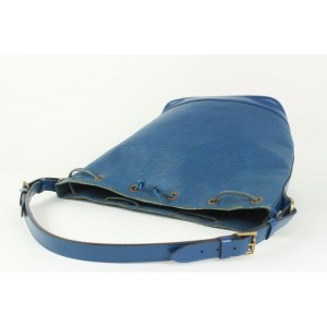 Louis Vuitton Blue Epi Leather Drawstring Bucket Noe 1LVN1025