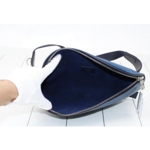 Louis Vuitton Circle Logo Bum Bag Initials Blue Epi Leather 860765
