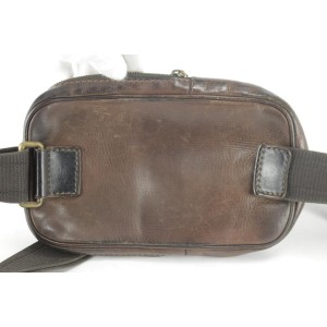 Louis Vuitton Sioux Fanny Pack Brown Leather Bumbag Belt Waist Pack Fanny 5LK1211