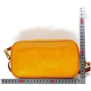 Louis Vuitton Valentine's Day Monogram Vernis Mini Pochette Accessoires w/  Tags - Yellow Handle Bags, Handbags - LOU713239
