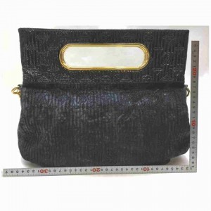 Louis Vuitton Limited Edition Black Monogram Motard Before Dark Chain Clutch 860427
