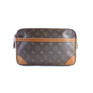 Louis Vuitton Compiegne 28 Clutch w Crossbody Strap - Affordable Luxury 