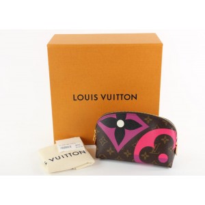 Louis Vuitton Game On Monogram Heart Cosmetic Pouch Make Up Case 20LVS1210