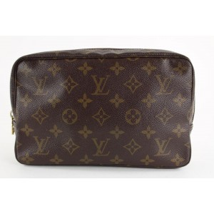 Louis Vuitton Monogram Trousse 23 Cosmetic Pouch Make up Bag 15LVS1211