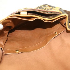 Cloth crossbody bag Louis Vuitton Brown in Cloth - 25822777