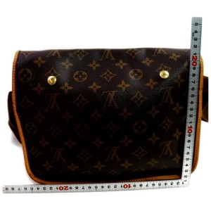 Cloth crossbody bag Louis Vuitton Brown in Cloth - 25822777