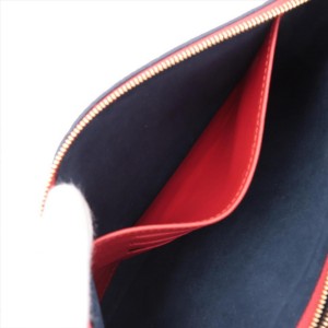 Louis Vuitton Navy x Red Empreinte Leather Double Zip Pochette Crossbody   861864