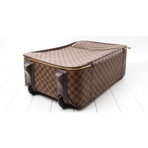 Louis Vuitton Damier Ebene Pegase 55 Rolling Luggage Trolley 861376
