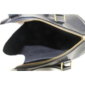 Louis Vuitton Black Epi Leather Noir Speedy 25 Boston Bag 23lvs422
