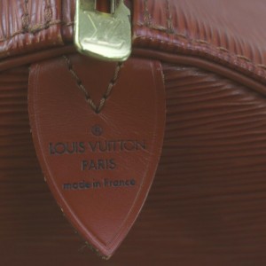 Louis Vuitton Brown Epi Leather Keepall 50 Duffle Bag MM 862242