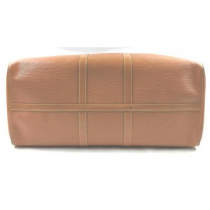 Louis Vuitton Light Brown Epi Leather Keepall 55 Duffle  Bag GM 862262