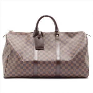 Louis Vuitton Discontinued Rare Damier Keepall 50 Duffle Bag 862414