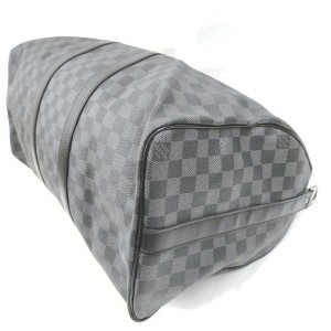 Louis Vuitton Damier Graphite Keepall Bandouliere 45 Duffle Bag 862681