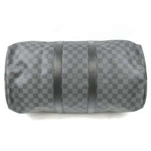 Louis Vuitton Damier Graphite Keepall Bandouliere 45 Duffle Bag 862681