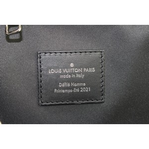 Louis Vuitton Black Distorted Damier Keepall Bandouliere 50 Duffle Bag 330lvs223