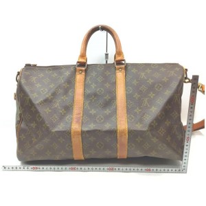 Louis Vuitton Monogram Keepall Bandouliere 45 Duffle Bag with Strap 862588