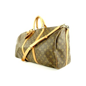 Louis Vuitton Monogram Keepall Bandouliere 50 Duffle Bag with Strap 1lvlm621