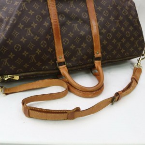 Louis Vuitton Monogram Keepall Bandouliere 55 Duffle Bag with Strap 862891