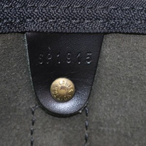 Louis Vuitton Black Epi Leather Noir Keepall 45 Duffle Bag  863063