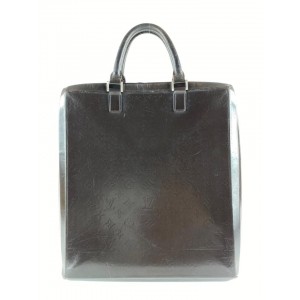 Louis Vuitton Brown Monogram Glace Elvin Briefcase Tote 1SLV127