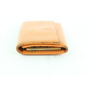 Louis Vuitton Epi 4 Key Holder Multicles 228803 Orange Leather Clutch
