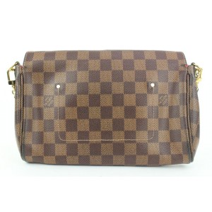 Louis Vuitton Damier Ebene Favorite MM 2way Crossbody Flap Bag 858624
